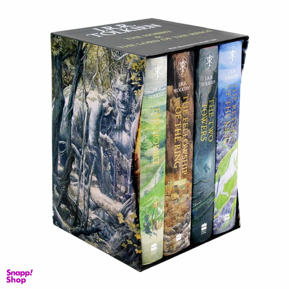 کتاب Lord Of The Rings از J. R. R. Tolkien باکس ست طراحی Alan Lee مجموعه ۴ جلدی