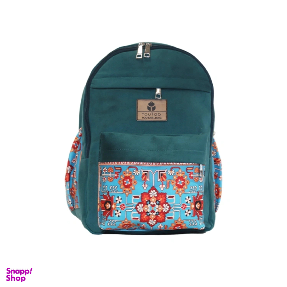 کوله پشتی یوتاب مدل سه زیپ با طرح سنتی کد 10024000B