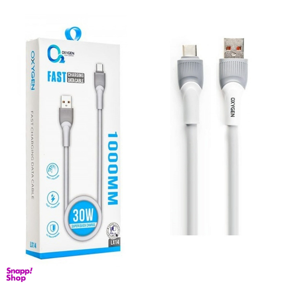 کابل دیتا USB به Type-C اکسیژن مدل LX14 طول 1 متر