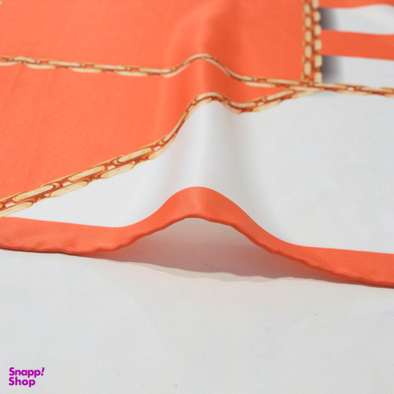 روسری زنانه آنالیا مدل ابریشم دست دوز طرح زنجیری کلاسیک کد ana-2821