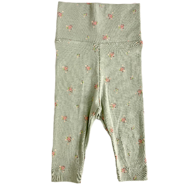 شلوار راحتی نوزادی مدل گل دار کمر پهن