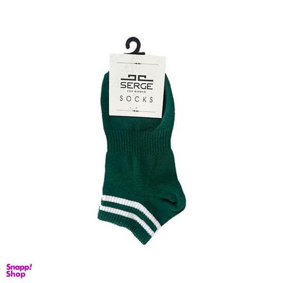 جوراب زنانه سرژه مدل 255160 رنگ سبز
