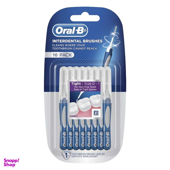 مسواک بین دندانی اورال بی مدل Interdental بسته 10 عددی