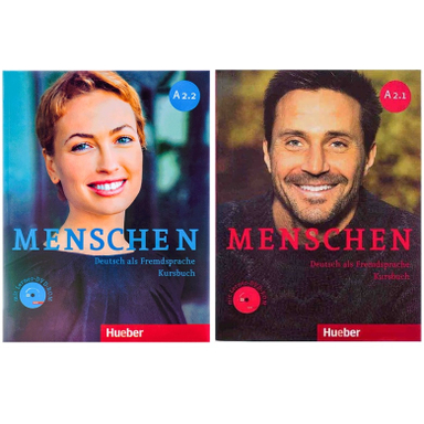 کتاب Menschen اثر جمعی از نویسندگان انتشارات Hueber مجموعه 2 جلدی به همراه سی دی