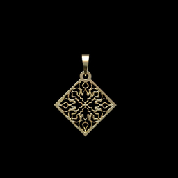 آویز گردنبند طلا 18 عیار زنانه مدوپد مدل اسلیمی کد PA1-10362