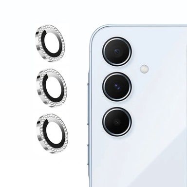 محافظ لنز دوربین موبایل راینو مدل نگین دار مناسب برای سامسونگ Galaxy A55