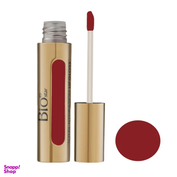 رژ لب مایع بایو استار کد 111 رنگ قرمز تیره
