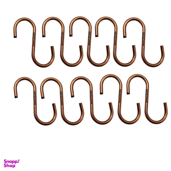 قلاب آویز مدل داگ طرح اس شکل کد YPZ-KOTAH-8CM مجموعه 10 عددی