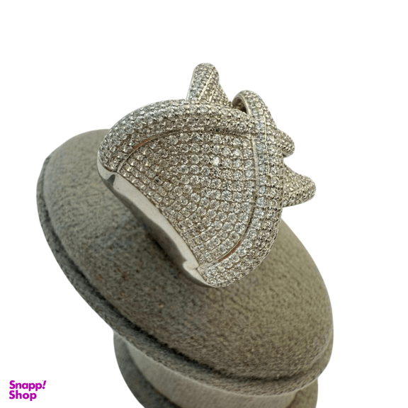 انگشتر نقره 925 عیار زنانه طرح نگین جواهر کد RNGF 1119