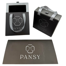 آویز گردنبند طلا 18 عیار دخترانه پانسی طرح خرس و پاپیون کد Nk94