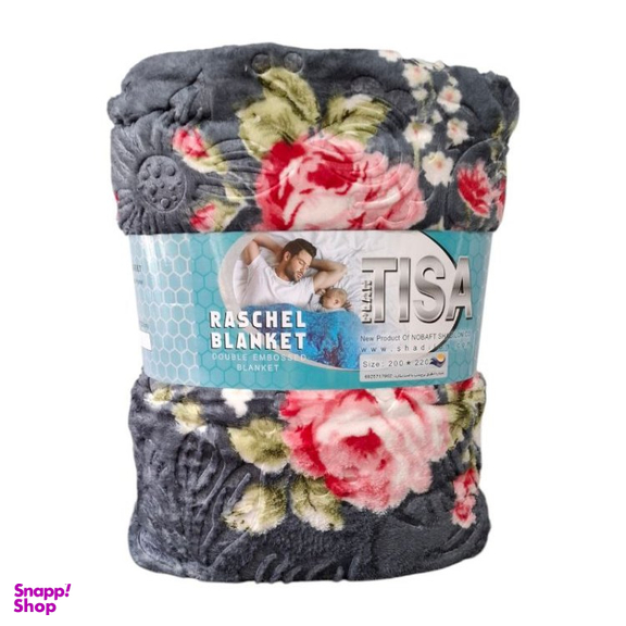 پتو دو نفره سفری تیسا مدل گلدار کد CHL2 سایز 200×220 سانتی متر