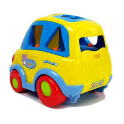 ماشین موزیکال فیلی هولی تویز مدل 896 Learning Educational Toys Cartoon Car Funny Kid Bus Game Matching Game