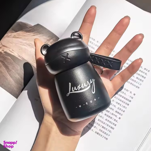 مینی ماگ لاکچری مدل خرسی قلاب دار حجم 120 میلی لیتر