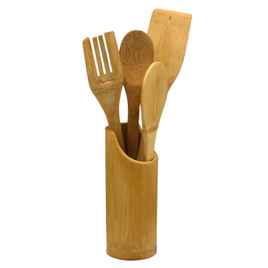 ابزار آشپزی بامبو کد 001 مجموعه 5 عددی