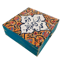 جعبه هدیه مدل سنتی طرح کاشی کد WB83