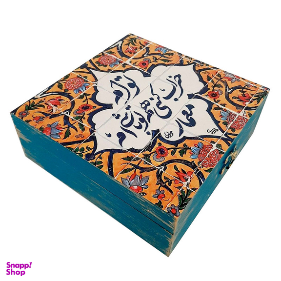 جعبه هدیه مدل سنتی طرح کاشی کد WB83