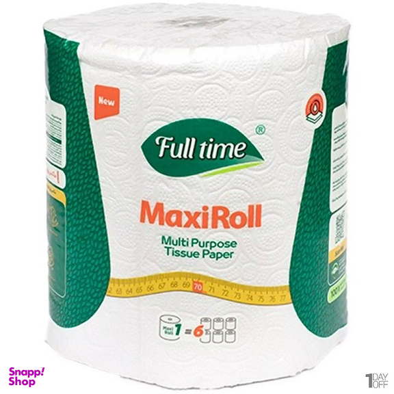 دستمال کاغذی فول تایم مدل Maxi Roll رول 70 متری