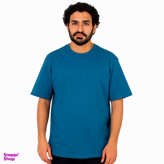 تیشرت مردانه مدل Basic رنگ آبی کله غازی