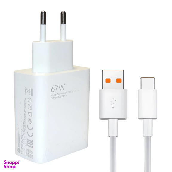 شارژر دیواری 67 وات شیائومی مدل 67W به همراه کابل USB Type-C