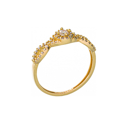 انگشتر طلا 18 عیار زنانه جواهری سون کد 2474