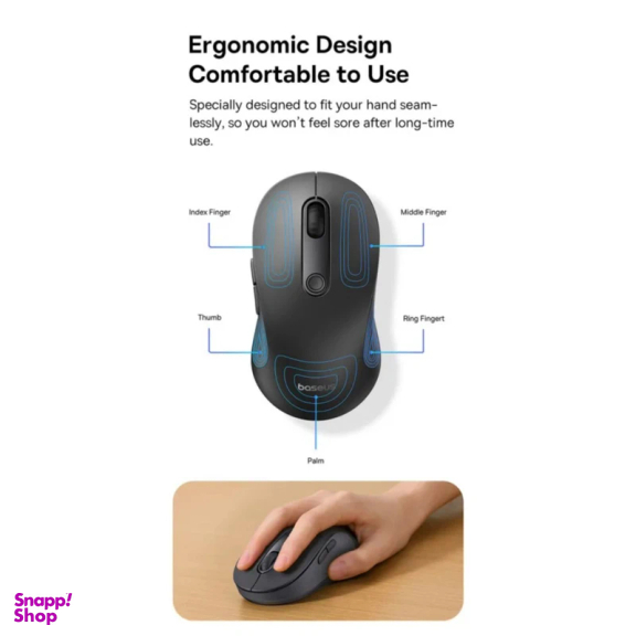 ماوس بلوتوثی و بی سیم بیسوس مدل BS-F02