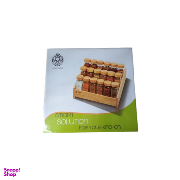 ست جای ادویه 18 عددی گلدن استار کد 001