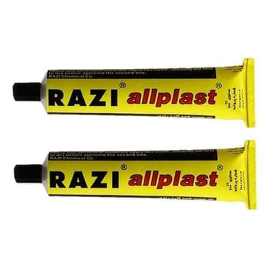 چسب همه کاره رازی مدل Allplast حجم 50 میلی لیتر بسته 2 عددی