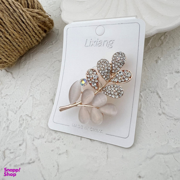 گل سینه زنانه مدل برگ کد G4073