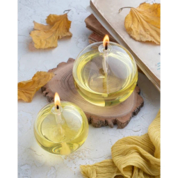 شمع شیشه‌ای مدل حبابی بزرگ