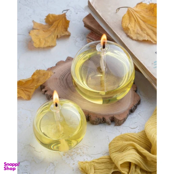 شمع شیشهای مدل حبابی بزرگ