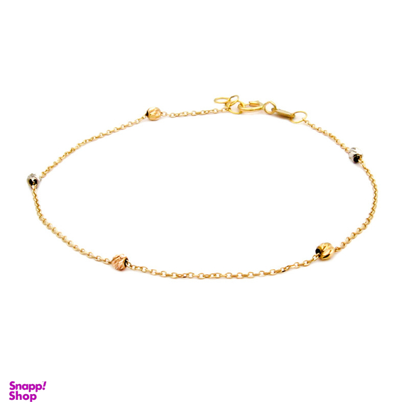 دستبند طلا 18 عیار زنانه کاپانی مدل البرنادو کد KB002