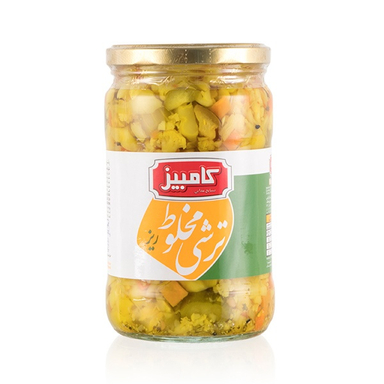 ترشی مخلوط ریز کامبیز وزن 670 گرم