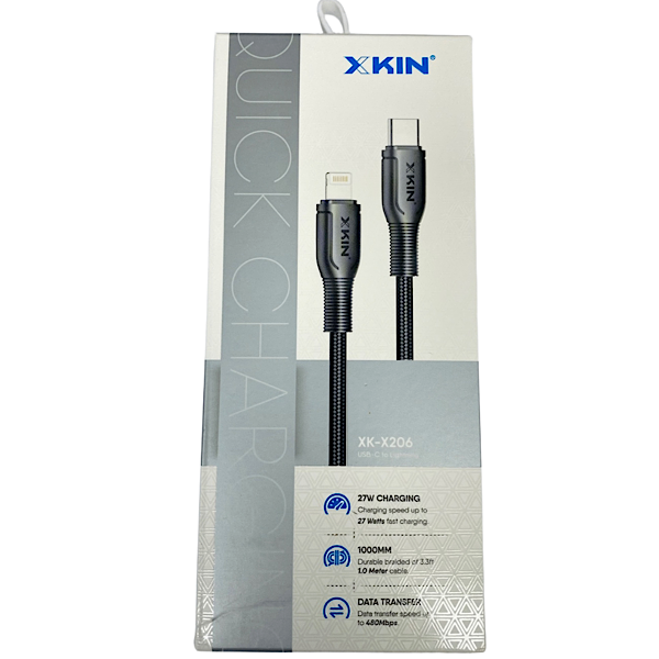کابل Type-C به Lightning ایکس کین کد X206 طول 1 متر