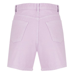 شلوارک زنانه سرژه مدل 229126 کتان رنگ یاسی