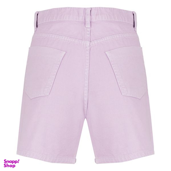 شلوارک زنانه سرژه مدل 229126 کتان رنگ یاسی