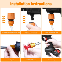 کارواش شارژی 300 وات مدل CLEANING GUN