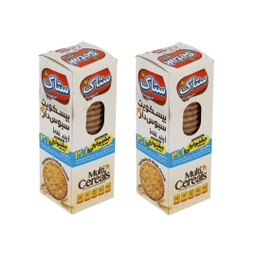 بیسکوییت چند غله ستاک 370 گرم بسته 2 عددی