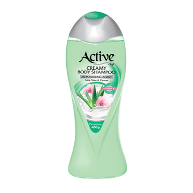 شامپو بدن کرمی اکتیو مدل Aloe Vera & Flower وزن 400 گرم