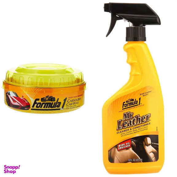 اسپری تمیزکننده و واکس فرمول وان مدل چرم Carnauba حجم 473 میلی لیتر