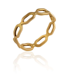 انگشتر طلا 18 عیار زنانه داریم مدل رزا زنجیری