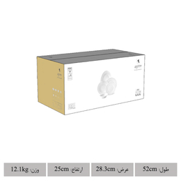 سرویس غذاخوری 28 پارچه چینی زرین ایران مدل رادیانس درجه 3