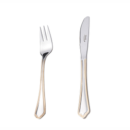 سرویس قاشق و چنگال 98 پارچه ناب استیل مدل ونیز
