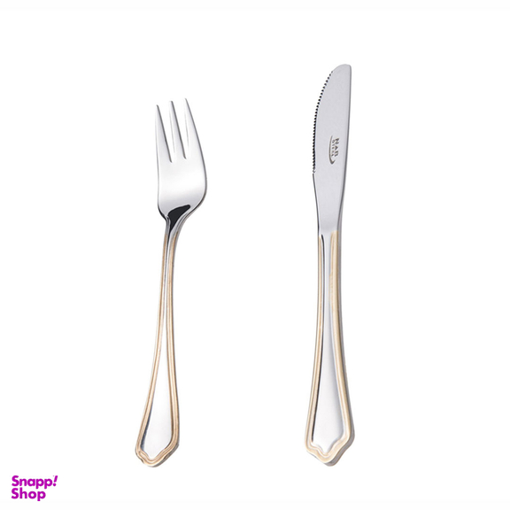 سرویس قاشق و چنگال 98 پارچه ناب استیل مدل ونیز
