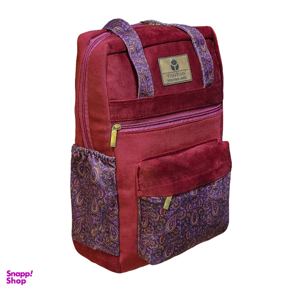 کوله پشتی زنانه یوتاب مدل مخمل SE-08