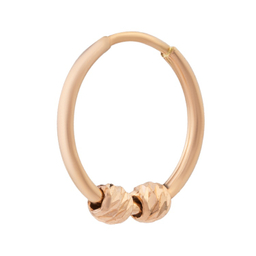 گوشواره طلا ۱۸ عیار زنانه داریم طرح حلقه ای البرنادو 2