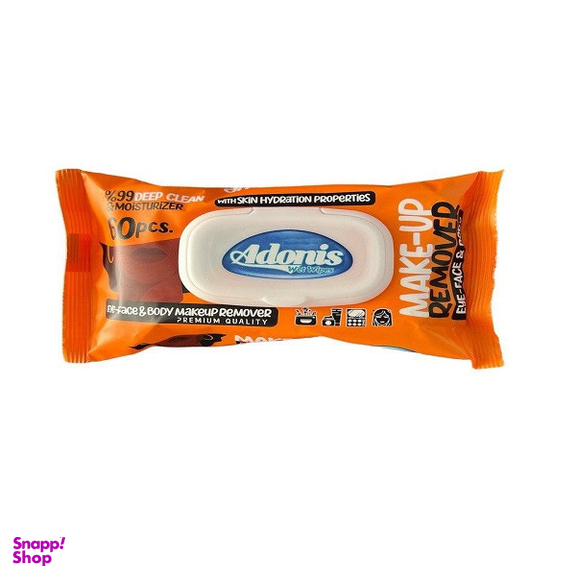 دستمال مرطوب آدونیس مدل 01 بسته 60 عددی