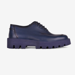 کفش روزمره مردانه چرم مشهد مدل J6288 رنگ سرمه ای