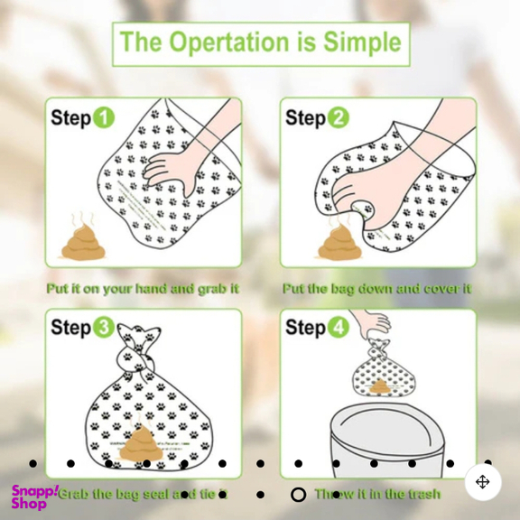 کیسه جمع آوری مدفوع سگ مدل Poop Bag طرح استخوان
