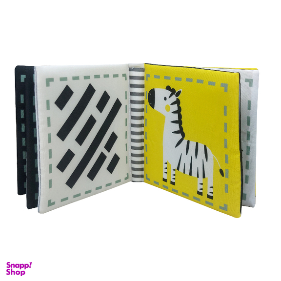 کتاب آموزشی گالیله کوچولو مدل کتاب پارچه ای نی نی در دنیای سیاه و سفید