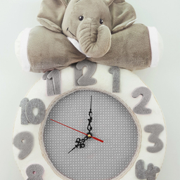 ساعت دیواری کودک نی نی سیس مدل فیل کد W-F/W